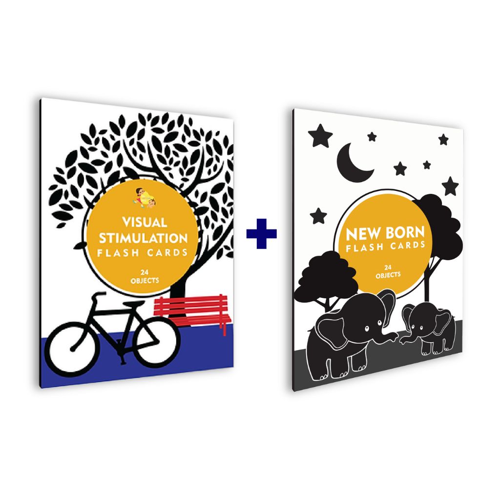 Visual Stimulation High Contrast New Born Flash Cards Combo Pack